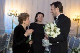 На благотворительной акции "Белая роза" с Н.Ельциной и Е.Подобреевской