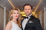 Перед выходом на сцену Государственного Кремлевского Дворца с дуэтным номером - Анна Горшкова и Ян Осин