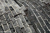фрагмент старой деревянной мостовой в Белграде