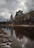 Псков. Вид на Троицкий Собор с реки Псковы (2010)